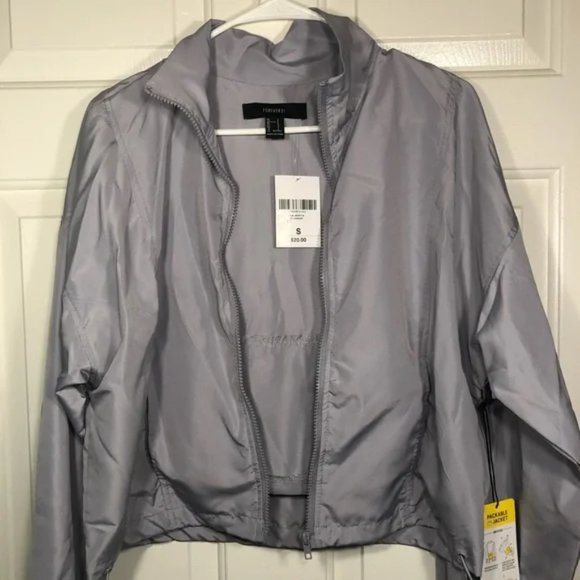 Forever 21 Jackets & Blazers - New Forever21 Womans Girls Packable Folding Light Jacket Purple Size Small
